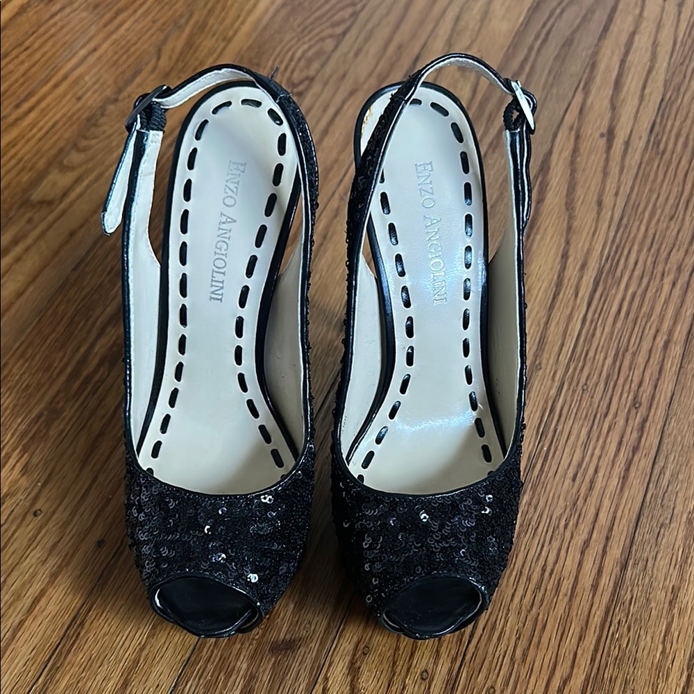 Enzo Angiolini Black Classic 5 inches Heels